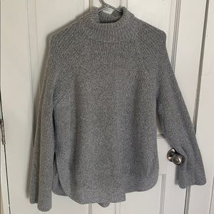 Grey sweater with turtle neck